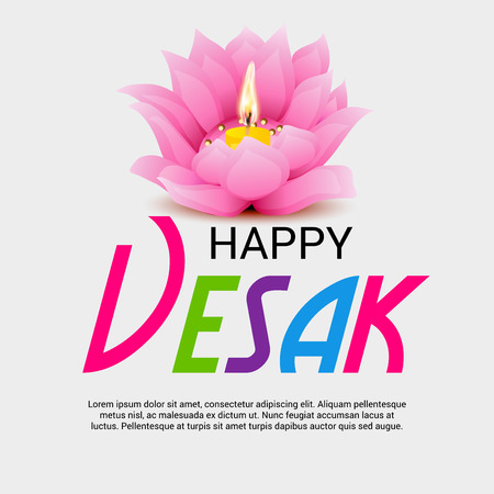 Happy Vesak Day.のイラスト素材