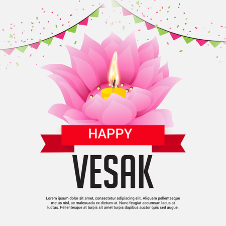 Happy Vesak Day.のイラスト素材