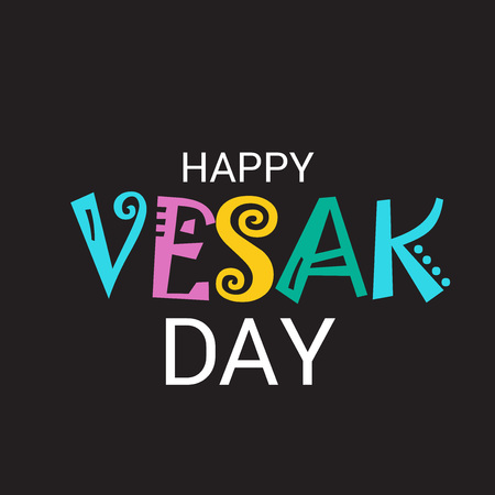 Happy Vesak Day.のイラスト素材