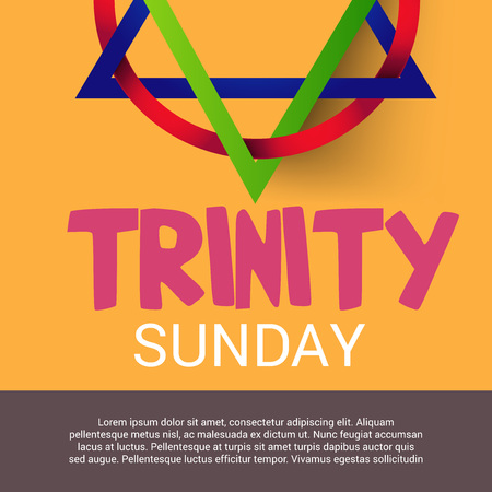 Trinity Sunday Background. Vector illustration.のイラスト素材