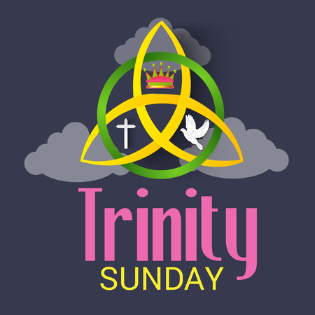 Trinity Sunday Background. Vector illustration.のイラスト素材
