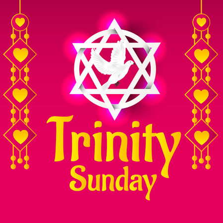 Trinity Sunday Background. Vector illustration.のイラスト素材