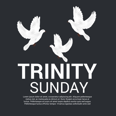 Trinity Sunday Background. Vector illustration.のイラスト素材