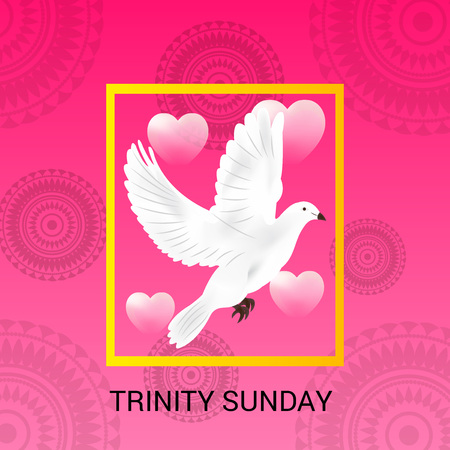 Trinity Sunday Background. Vector illustration.のイラスト素材
