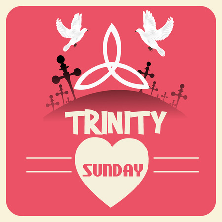 Trinity Sunday Background. Vector illustration.のイラスト素材