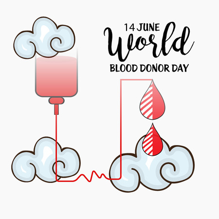 World blood donor day illustration.のイラスト素材