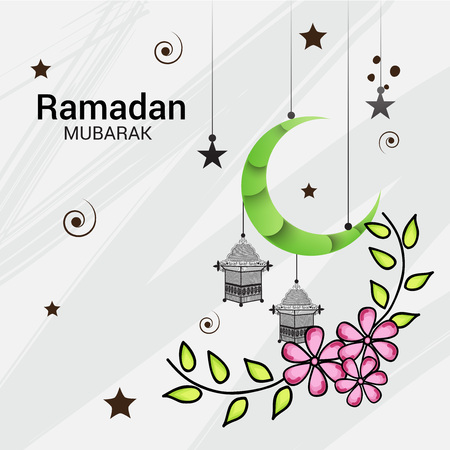 Ramadan Mubarak.のイラスト素材