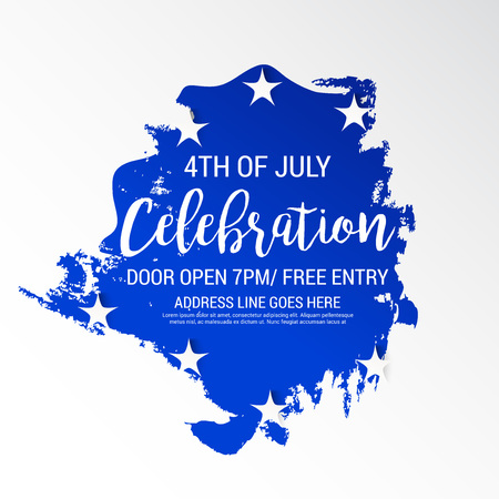 4th of July Usa Independence Day.のイラスト素材