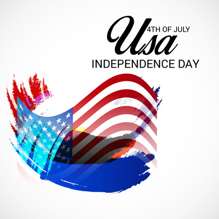 4th of July Usa Independence Day.のイラスト素材