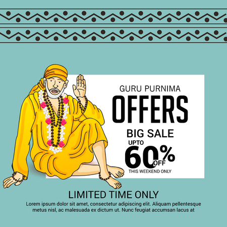 Happy Guru Purnima.のイラスト素材