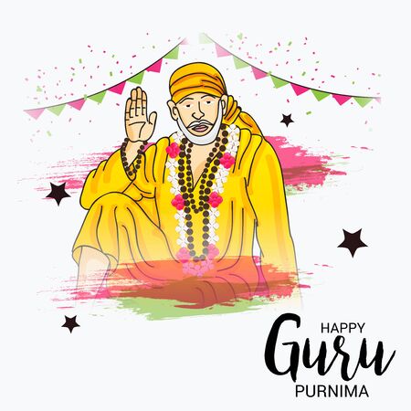 Happy Guru Purnima.のイラスト素材