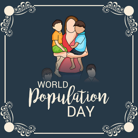 World Population Day.のイラスト素材