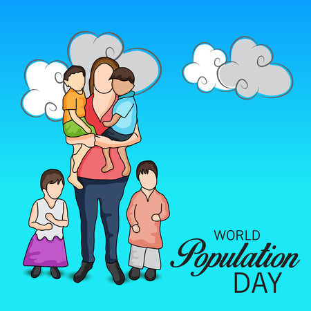 World Population Day.のイラスト素材