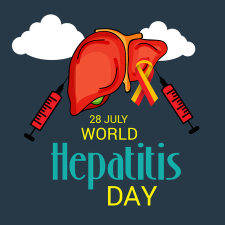 World Hepatitis Day.のイラスト素材
