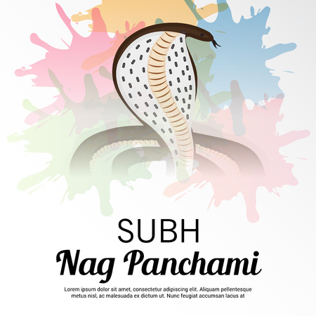 Happy Nag Panchami.のイラスト素材