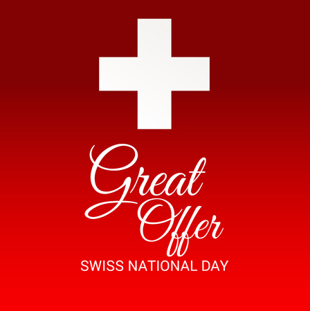 Swiss National Day.のイラスト素材