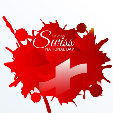 Swiss National Day.のイラスト素材