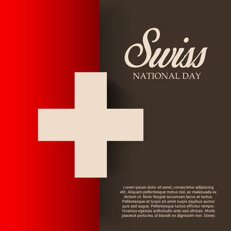 Swiss National Day.のイラスト素材