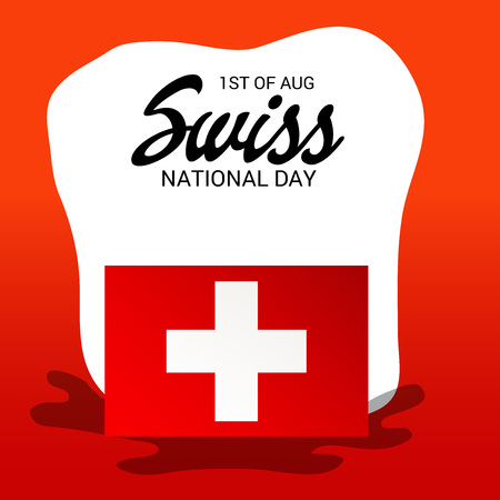 Swiss National Day.のイラスト素材