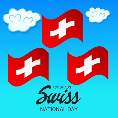 Swiss National Day.のイラスト素材