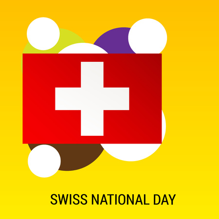 Swiss National Day.のイラスト素材