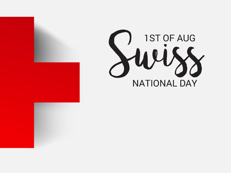 Swiss National Day.のイラスト素材