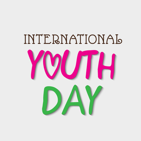 International Youth Day.のイラスト素材