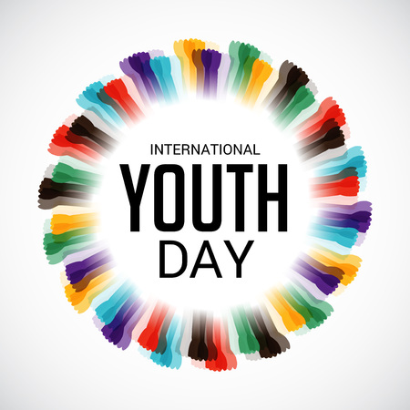 International Youth Day.のイラスト素材