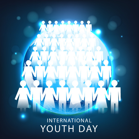 International Youth Day.のイラスト素材