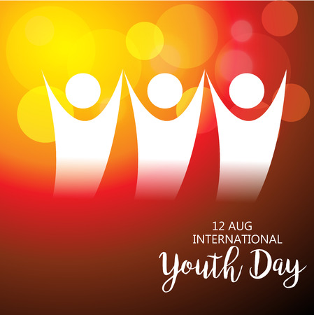 International Youth Day.のイラスト素材