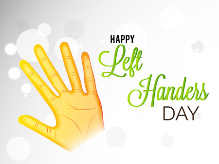 Happy Let Handers Day.のイラスト素材
