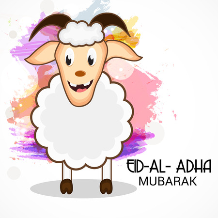illustration of a background for Eid Al Adha Mubarak.のイラスト素材
