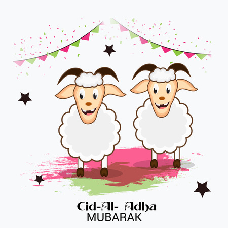 Eid-Al-Adha Mubarak illustration.のイラスト素材