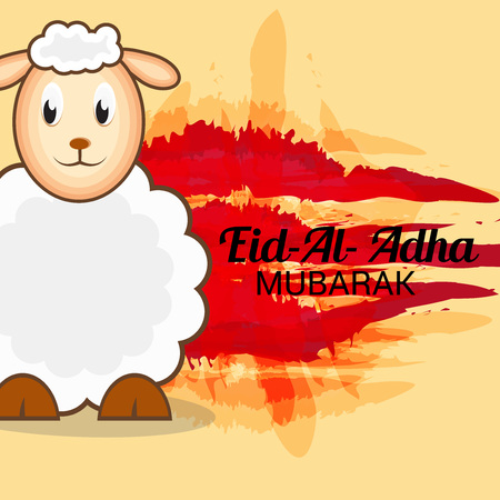 illustration of a background for Eid Al Adha Mubarak.のイラスト素材