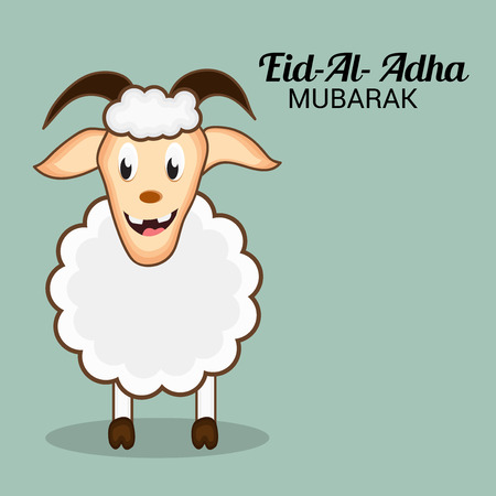 illustration of a background for Eid Al Adha Mubarak.のイラスト素材