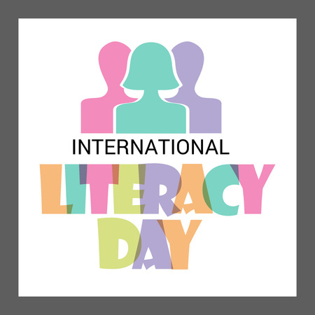 Illustration of a Banner for International Literacy Day.のイラスト素材