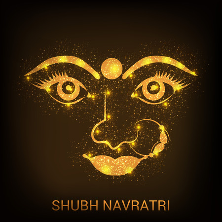 illustration of a Background for Happy Navratri.のイラスト素材