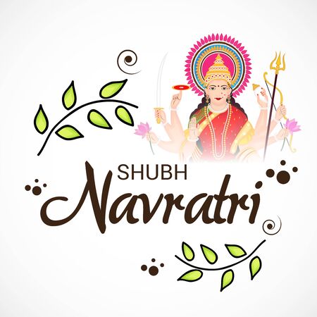 illustration of a Background for Happy Navratri.のイラスト素材