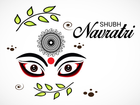 illustration of a Background for Happy Navratri.のイラスト素材