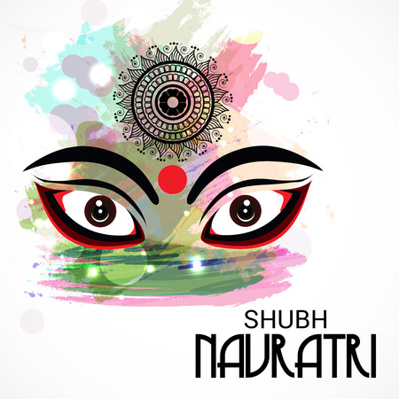 illustration of a Background for Happy Navratri.のイラスト素材