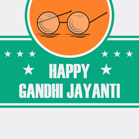 Happy Gandhi Jayanti.のイラスト素材