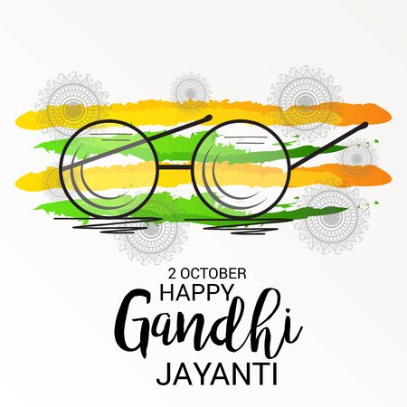 Happy Gandhi Jayanti.のイラスト素材