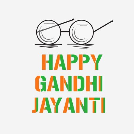 Happy Gandhi Jayanti.のイラスト素材