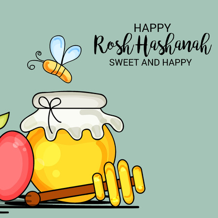 Rosh Hashanah.のイラスト素材