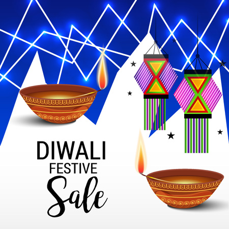 Happy Diwali. Vector illustration.のイラスト素材