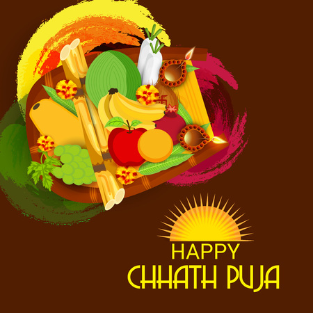 Happy Chhath Puja.のイラスト素材