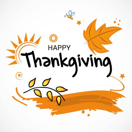 Happy Thanksgiving.のイラスト素材