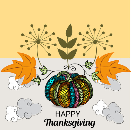 Happy Thanksgiving.のイラスト素材