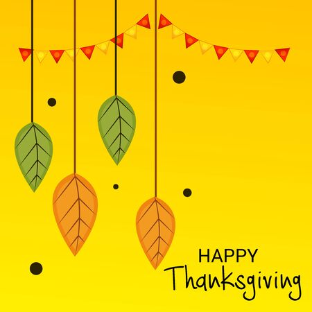 Happy Thanksgiving design, vector illustrationのイラスト素材