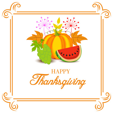 Happy Thanksgiving.のイラスト素材